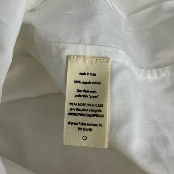 NWT Mara Hoffman Elisabetta White Dress Puff sleeve square neck Maxi size small - Picture 14 of 16